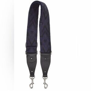 Valentino Garavani native couture adjustable bag strap navy blue/black  EUC $895